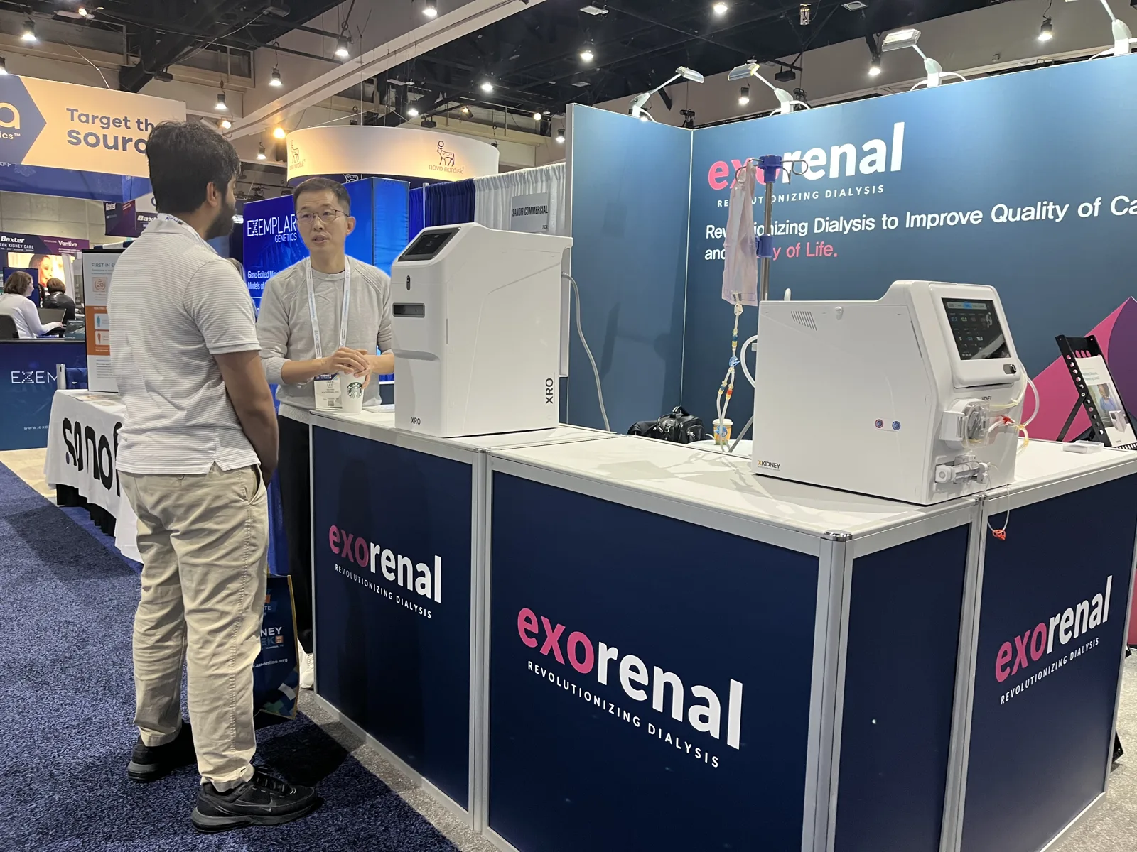 Our engineer walking a visitor through XKIDNEY and XRO